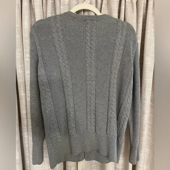 Vintage Lacoste Gray Cardigan Sweater - Picture 5 of 5